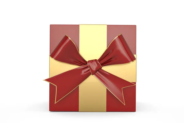 Luxury Gift Box Isolated White Background Render Illustration — Stock Photo, Image