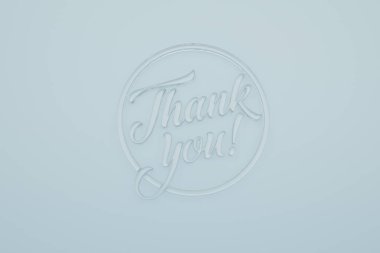 Su Mavisi Arkaplanındaki 3D simge, 3D görüntüleme. 3B illüstrasyon.