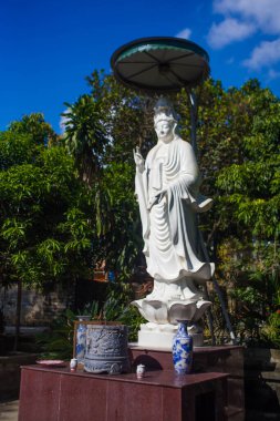 Daibi templle.tuyenquang, Vietnam 'daki Büyük Buda Guanyin heykeli.