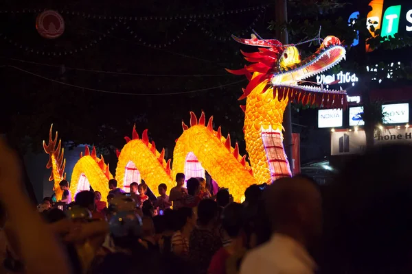 Tuyen Quang, Vietnam 29 Eylül 2017: Tuyen Quang ilinde yerel halk için sonbahar ortası festivalleri.