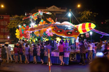 Tuyen Quang, Vietnam 29 Eylül 2017: Tuyen Quang ilinde yerel halk için sonbahar ortası festivalleri.