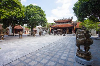 BacNinh, Vietnam, 24 Eylül 2015 Ana Salon The Ly Bat De Temple veya Do Temple, Hanoi yakınlarındaki bir tapınaktır.