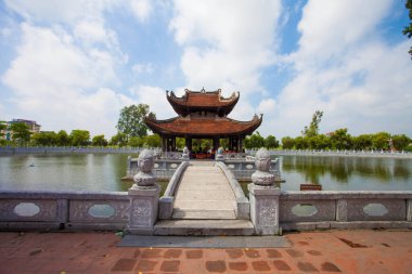 BacNinh, Vietnam, 24 Eylül 2015 Ana Salon The Ly Bat De Temple veya Do Temple, Hanoi yakınlarındaki bir tapınaktır.