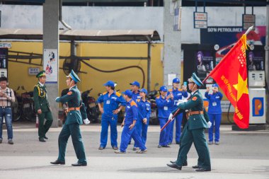 Hanoi, Vietnam, Sep 2, 2015: Vietnam 'da Bağımsızlık Günü kutlamaları