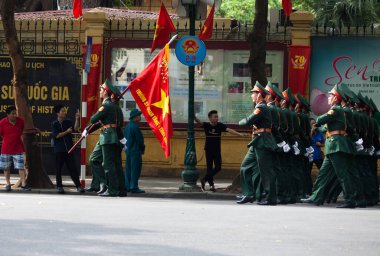 Hanoi, Vietnam, Sep 2, 2015: Vietnam 'da Bağımsızlık Günü kutlamaları