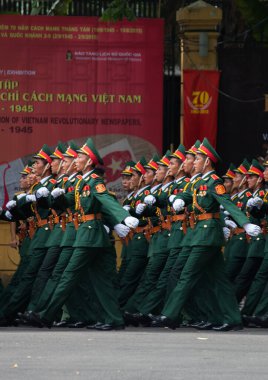 Hanoi, Vietnam, Sep 2, 2015: Vietnam 'da Bağımsızlık Günü kutlamaları