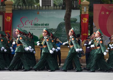 Hanoi, Vietnam, Sep 2, 2015: Vietnam 'da Bağımsızlık Günü kutlamaları