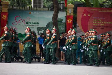 Hanoi, Vietnam, Sep 2, 2015: Vietnam 'da Bağımsızlık Günü kutlamaları