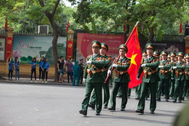 Hanoi, Vietnam, Sep 2, 2015: Vietnam 'da Bağımsızlık Günü kutlamaları