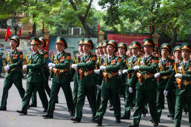 Hanoi, Vietnam, Sep 2, 2015: Vietnam 'da Bağımsızlık Günü kutlamaları