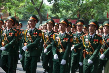 Hanoi, Vietnam, Sep 2, 2015: Vietnam 'da Bağımsızlık Günü kutlamaları