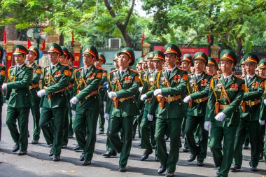 Hanoi, Vietnam, Sep 2, 2015: Vietnam 'da Bağımsızlık Günü kutlamaları