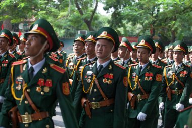 Hanoi, Vietnam, Sep 2, 2015: Vietnam 'da Bağımsızlık Günü kutlamaları