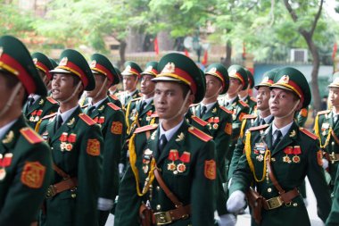 Hanoi, Vietnam, Sep 2, 2015: Vietnam 'da Bağımsızlık Günü kutlamaları