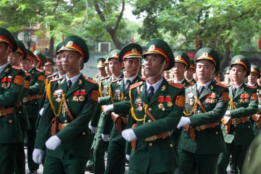 Hanoi, Vietnam, Sep 2, 2015: Vietnam 'da Bağımsızlık Günü kutlamaları