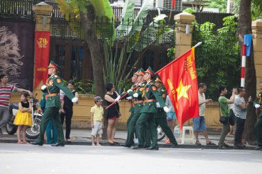 Hanoi, Vietnam, Sep 2, 2015: Vietnam 'da Bağımsızlık Günü kutlamaları