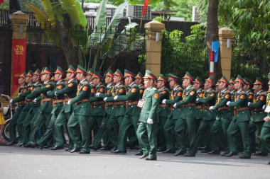 Hanoi, Vietnam, Sep 2, 2015: Vietnam 'da Bağımsızlık Günü kutlamaları