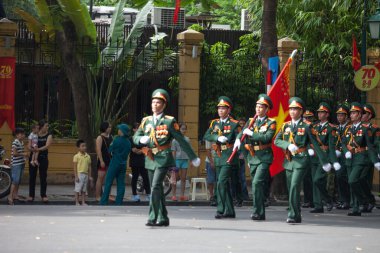 Hanoi, Vietnam, Sep 2, 2015: Vietnam 'da Bağımsızlık Günü kutlamaları