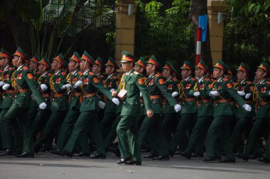Hanoi, Vietnam, Sep 2, 2015: Vietnam 'da Bağımsızlık Günü kutlamaları