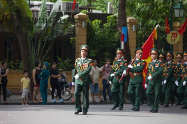 Hanoi, Vietnam, Sep 2, 2015: Vietnam 'da Bağımsızlık Günü kutlamaları