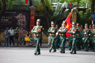 Hanoi, Vietnam, Sep 2, 2015: Vietnam 'da Bağımsızlık Günü kutlamaları