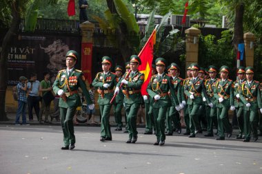 Hanoi, Vietnam, Sep 2, 2015: Vietnam 'da Bağımsızlık Günü kutlamaları