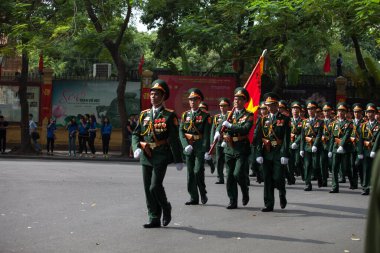 Hanoi, Vietnam, Sep 2, 2015: Vietnam 'da Bağımsızlık Günü kutlamaları
