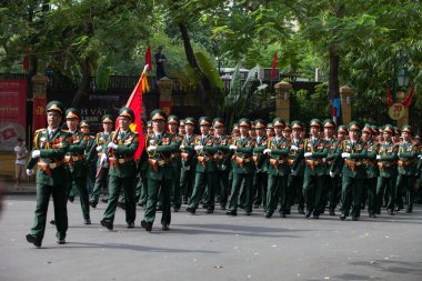 Hanoi, Vietnam, Sep 2, 2015: Vietnam 'da Bağımsızlık Günü kutlamaları
