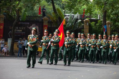 Hanoi, Vietnam, Sep 2, 2015: Vietnam 'da Bağımsızlık Günü kutlamaları