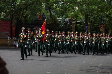 Hanoi, Vietnam, Sep 2, 2015: Vietnam 'da Bağımsızlık Günü kutlamaları