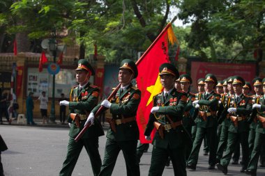 Hanoi, Vietnam, Sep 2, 2015: Vietnam 'da Bağımsızlık Günü kutlamaları