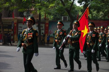 Hanoi, Vietnam, Sep 2, 2015: Vietnam 'da Bağımsızlık Günü kutlamaları