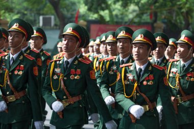 Hanoi, Vietnam, Sep 2, 2015: Vietnam 'da Bağımsızlık Günü kutlamaları