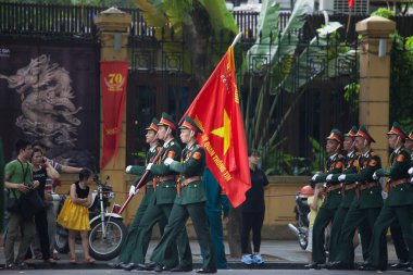 Hanoi, Vietnam, Sep 2, 2015: Vietnam 'da Bağımsızlık Günü kutlamaları