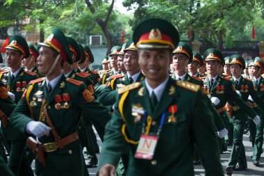 Hanoi, Vietnam, Sep 2, 2015: Vietnam 'da Bağımsızlık Günü kutlamaları