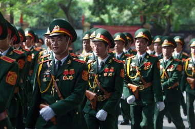 Hanoi, Vietnam, Sep 2, 2015: Vietnam 'da Bağımsızlık Günü kutlamaları