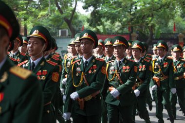 Hanoi, Vietnam, Sep 2, 2015: Vietnam 'da Bağımsızlık Günü kutlamaları