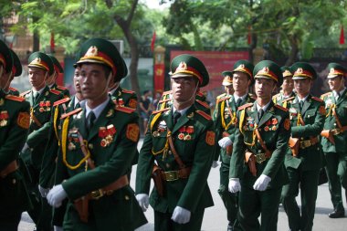Hanoi, Vietnam, Sep 2, 2015: Vietnam 'da Bağımsızlık Günü kutlamaları