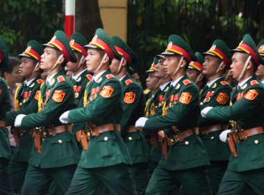 Hanoi, Vietnam, Sep 2, 2015: Vietnam 'da Bağımsızlık Günü kutlamaları