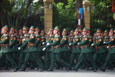 Hanoi, Vietnam, Sep 2, 2015: Vietnam 'da Bağımsızlık Günü kutlamaları