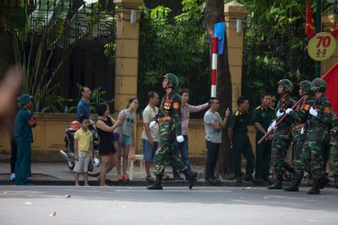 Hanoi, Vietnam, Sep 2, 2015: Vietnam 'da Bağımsızlık Günü kutlamaları
