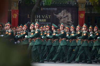 Hanoi, Vietnam, Sep 2, 2015: Vietnam 'da Bağımsızlık Günü kutlamaları