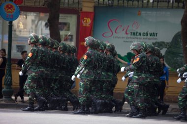 Hanoi, Vietnam, Sep 2, 2015: Vietnam 'da Bağımsızlık Günü kutlamaları