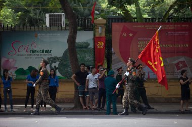 Hanoi, Vietnam, Sep 2, 2015: Vietnam 'da Bağımsızlık Günü kutlamaları