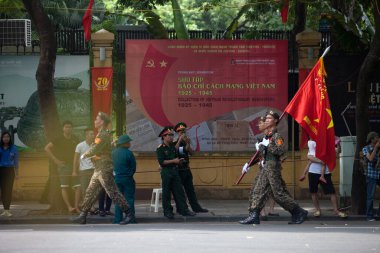 Hanoi, Vietnam, Sep 2, 2015: Vietnam 'da Bağımsızlık Günü kutlamaları