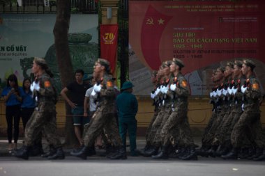 Hanoi, Vietnam, Sep 2, 2015: Vietnam 'da Bağımsızlık Günü kutlamaları