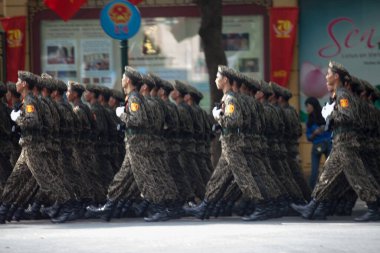 Hanoi, Vietnam, Sep 2, 2015: Vietnam 'da Bağımsızlık Günü kutlamaları