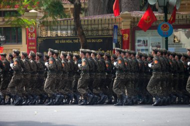 Hanoi, Vietnam, Sep 2, 2015: Vietnam 'da Bağımsızlık Günü kutlamaları