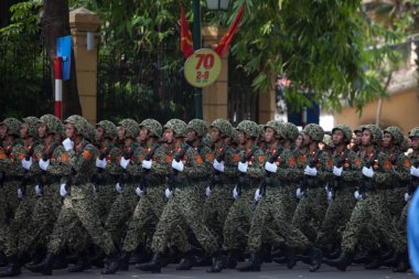 Hanoi, Vietnam, Sep 2, 2015: Vietnam 'da Bağımsızlık Günü kutlamaları