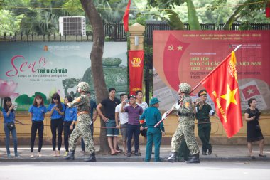 Hanoi, Vietnam, Sep 2, 2015: Vietnam 'da Bağımsızlık Günü kutlamaları